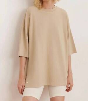 NEW LUNE ACTIVE forest tunic top in champagne